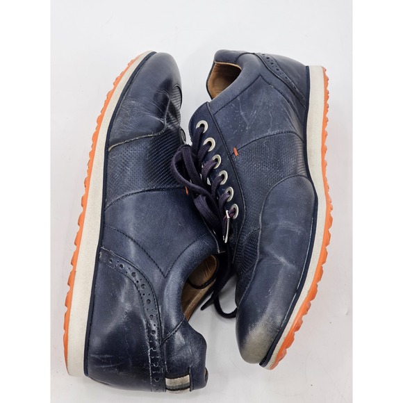 Men\'s Royal Albatross Spikeless Leather Blue Golf Shoes USA‎ 11 Made In Portugal main image 8